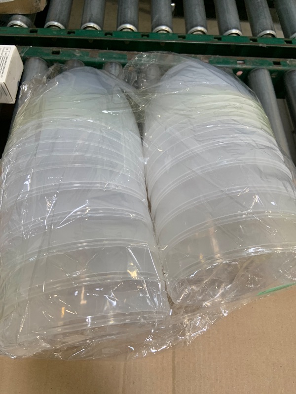 Photo 1 of Octaday 6 Pcs 10 Inch Giant Plastic Easter Eggs Jumbo Fillable Transparent White Empty Easter Eggs for Easter Basket Stuffers Party Supplies