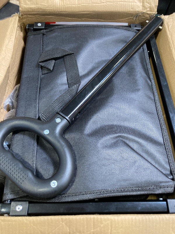 Photo 1 of 35" L Extra Long Wagons Carts Foldable, 360LBS Heavy Duty Collapsible Wagon with Wheels, Folding Wagon Portable Utility Cart for Groceries, Shopping, Camping, Sports