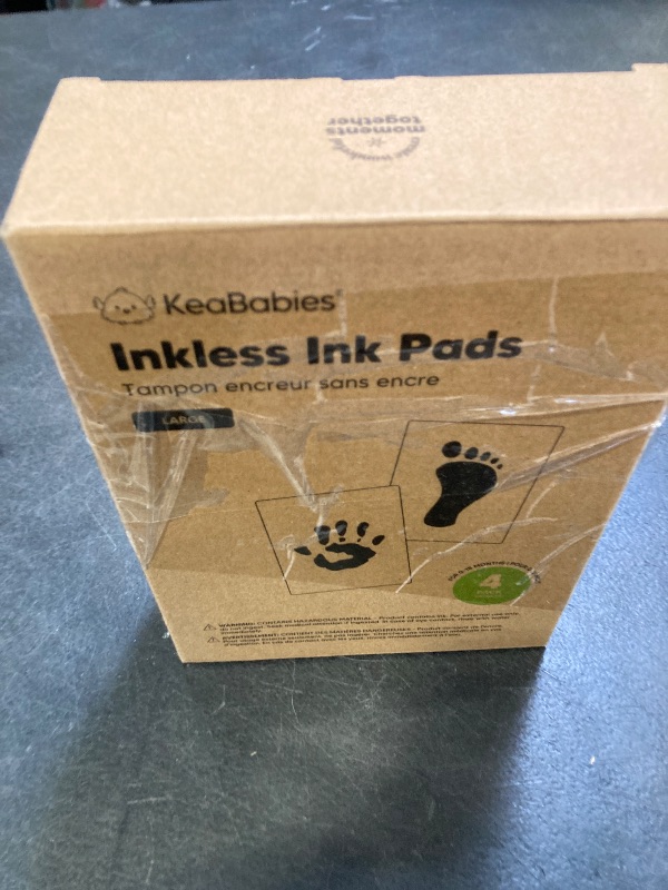 Photo 1 of 4-Pack Inkless Baby Hand and Footprint Kit - Mess Free Ink Pad for Newborn Keepsake, Dog Nose & Paw Print Kit, Clean Touch Ink Pad for Baby Hand & Footprints, Ideal New Mom Gifts (Jet Black, L)