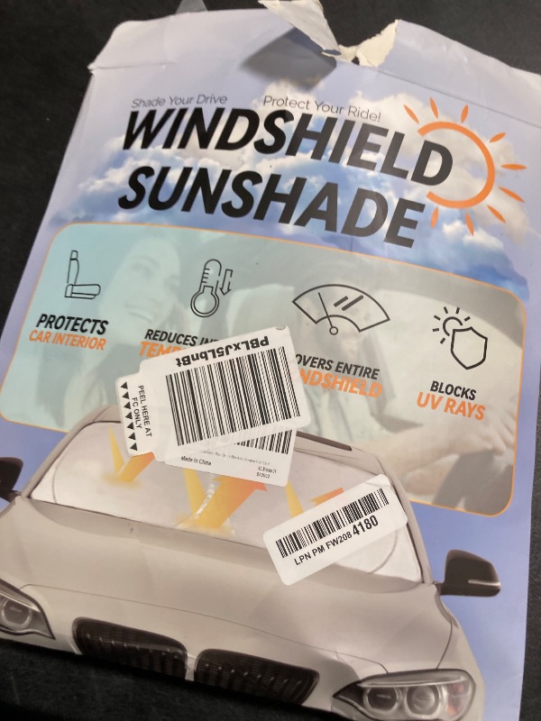 Photo 1 of INSAUTO Custom Fit Windshield Sun Shade Accessories for Ford Bronco 2021-2026 (Bronco Sport Not Fit), Foldable Front Window Sunshade, UV & Heat Reflector, Keeps Interior Cool, Includes Storage Bag