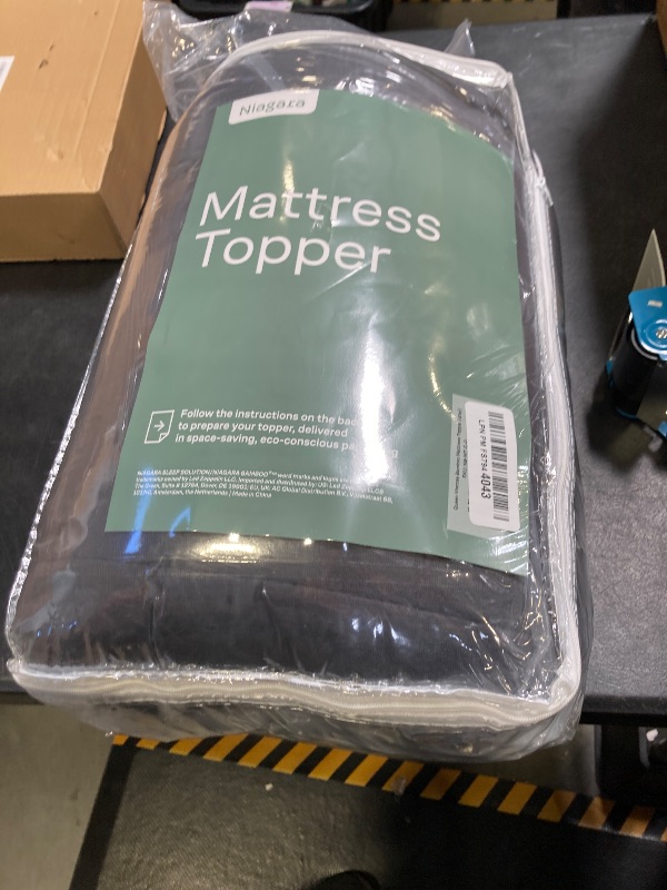 Photo 1 of Ultra Soft Queen Size Mattress Topper - Viscose Made from Bamboo Pillow Top Mattress Pad for Back Pain Relief - Naturally Cooling for Hot Sleepers, Dark Gray