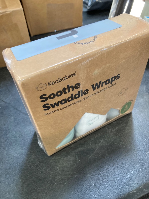 Photo 1 of 3-Pack Organic Baby Swaddle Sleep Sacks - Swaddles for Newborns, Infant 0-3 Months, Baby Girls, Boys, Soft & Snug Newborn Sleep Sack, Nursery Swaddling Blankets (Bunnies, XS)