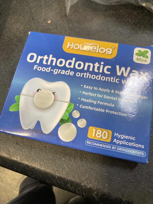 Photo 1 of Orthodontic Wax for Braces - 180 Pcs Mint Scented Microcrystalline Dental Wax Dots, Pre-Cut Individually Wrapped for Hygiene, Invisible Comfort Shield for Brackets & Wires, Food-Grade & Portable
