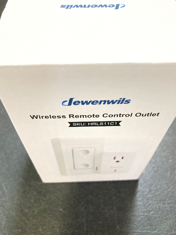 Photo 1 of DEWENWILS Remote Control Outlet Wireless Wall Mounted Light Switch, Electrical Plug in On Off Power Switch for Lamp, Fan, Household Appliance, No Wiring, 100 Feet RF Range, ETL Listed, Programmable