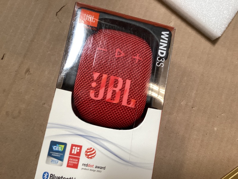 Photo 1 of JBL Wind 3 FM Bluetooth Handlebar Speaker (Red)