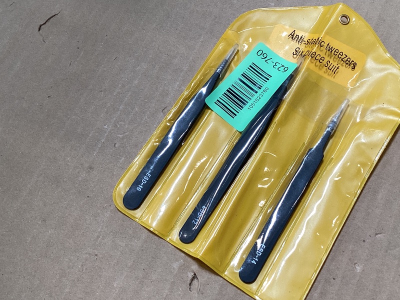 Photo 1 of 3PCS ONLY---- Precision Tweezers Set, Upgraded Anti-Static Stainless Steel Curved of Tweezers, for Electronics, Laboratory Work, Jewelry-Making, Craft, Soldering, etc, by kaverme.