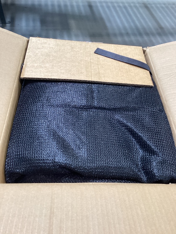 Photo 1 of 15FT Trampoline Replacement Safety Enclosure Net for 6 Straight Poles Round Frame, Breathable and Weather-Resistant with Adjustable Straps(NET ONLY)