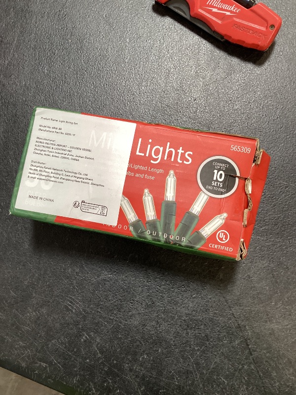 Photo 1 of 50-Count Clear Christmas Light Set