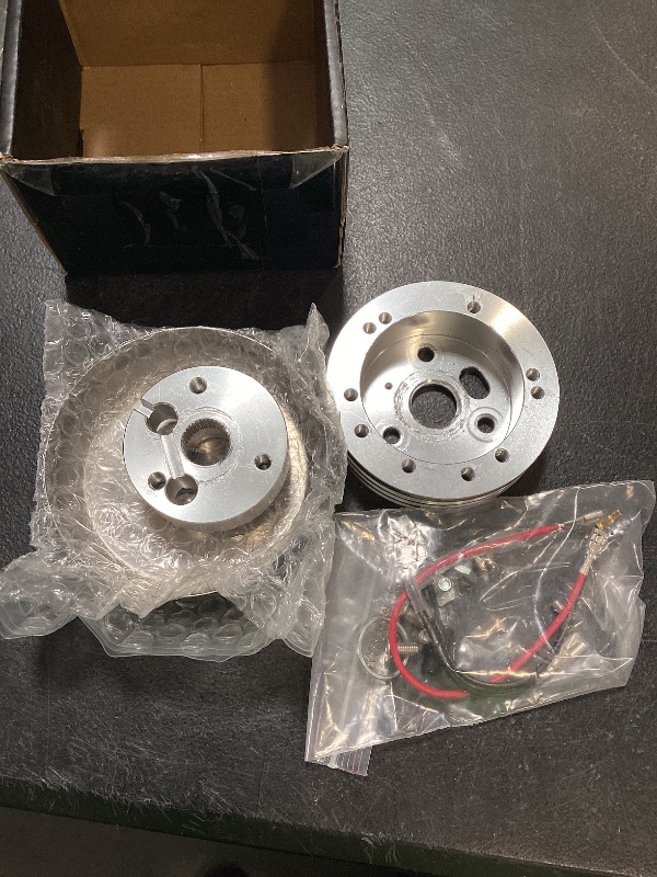 Photo 1 of TEMSONE 5 & 6 Hole Billet Steering Wheel Hub Adapter Compatible with 1969-1994 Chevrolet Chevy GM Flaming River Ididit Buick Jeep Pontiac Oldsmobile