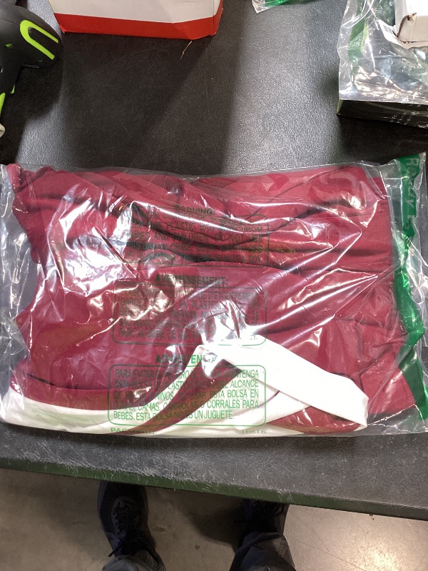 Photo 1 of Bellcoco Straight Leg Pants for Women High Waisted Baggy Sweatpant Track Pant with Drawstring Two Side Pocket Red