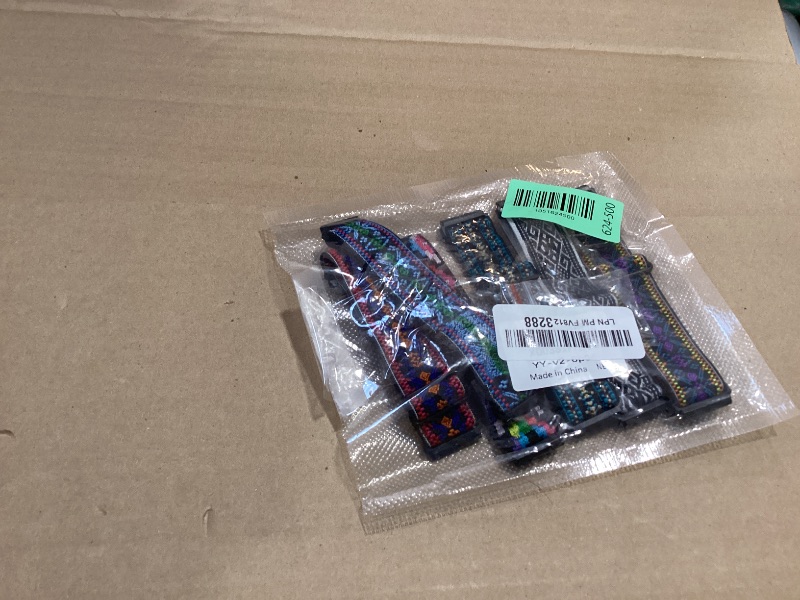 Photo 1 of 6 Pack Adjustable Elastic Watch Band Compatible with Fitbit Versa/Fitbit Versa Lite/Fitbit Versa 2 Bands for Women Men, Stretchy Sport Loop Band Soft Nylon Wristband Accessories(Pack 4)