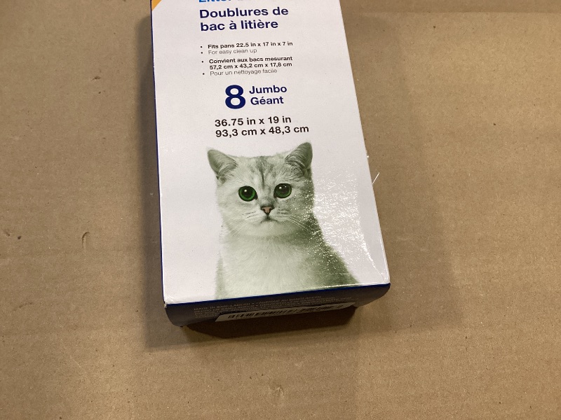 Photo 1 of Petmate, Litter Pan Boxed Liners, Jumbo, 8 Pack