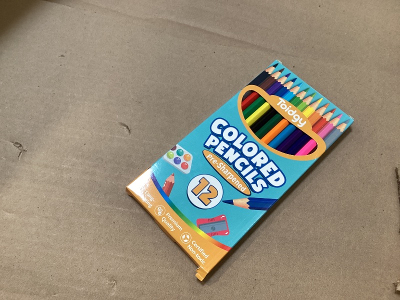 Photo 1 of  Colored Pencils for Kids 12 Colors, Pre-sharpened  