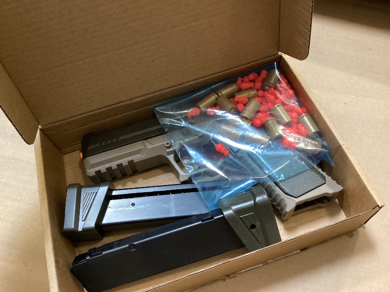 Photo 1 of Automatic Shell Ejecting Toy Gun Pistol, Soft Bullet Toy Gun for Boys, Education Model Realistic Toy Pistol Shooting Game Toys Gifts Christmas Birthday for Kids 8+