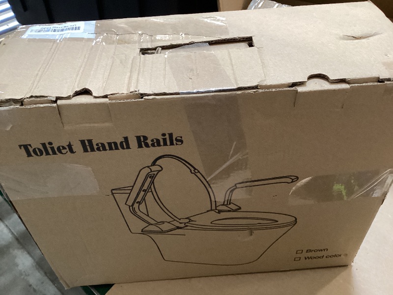 Photo 1 of Toilet Safety Rails for Seniors?520lbs), Adjustable Toilet Handle for The Elderly and Disabled, Handicap Toilet Safety Frame Grab Bars, Toilet Support Rails