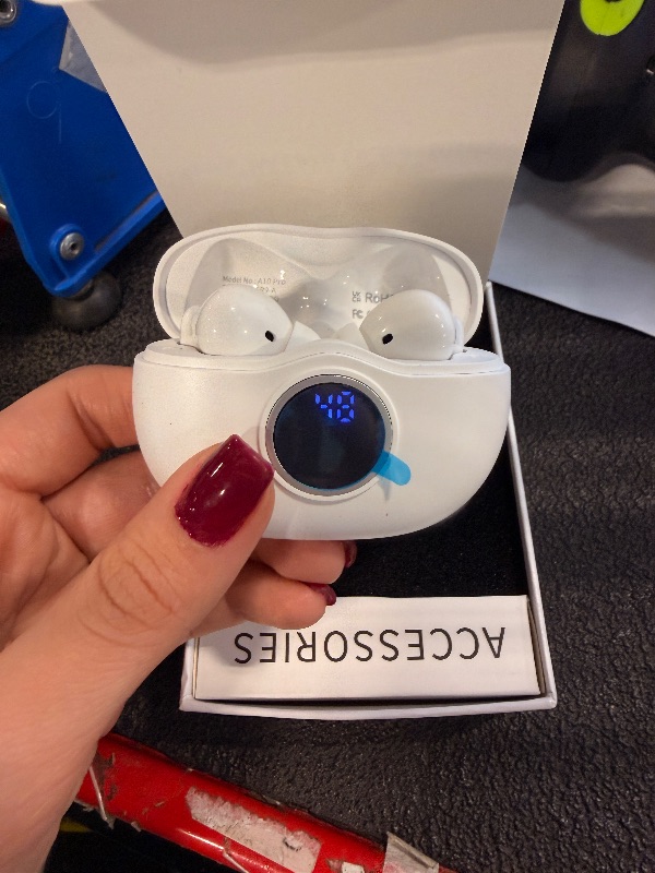 Photo 1 of ****DIRTY****Wireless Earbuds, Bluetooth 5.3 Headphones HiFi Stereo 50H Playback LED Digital Display Ear Buds with ENC Noise Canceling Headset, IPX7 Waterproof Earphones for Gym/Running/Work