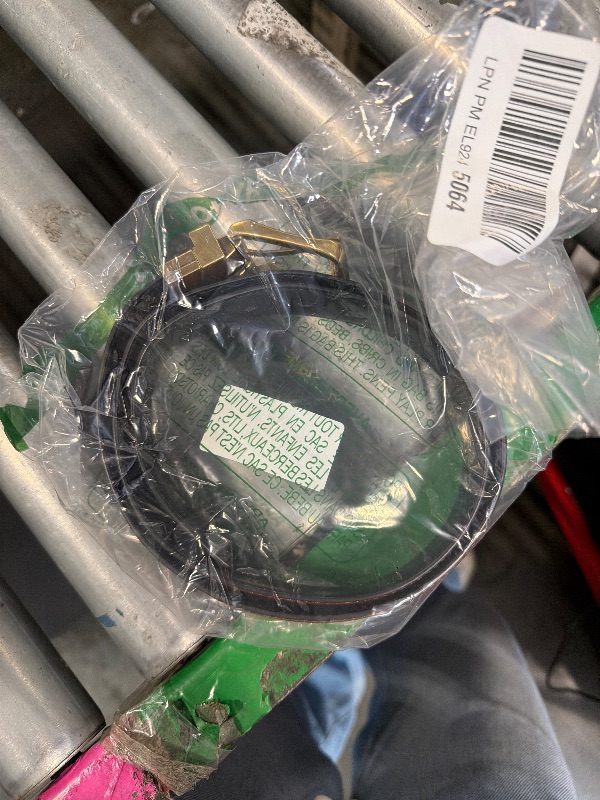 Photo 1 of ****REVERSIBLE***Beltox Men’s Belts Reversible Leather 1.25” Wide 1 for 2 Rotate Buckle Gift Box (Antique Gold Buckle with Black/LT Brown Belt, 34-36)