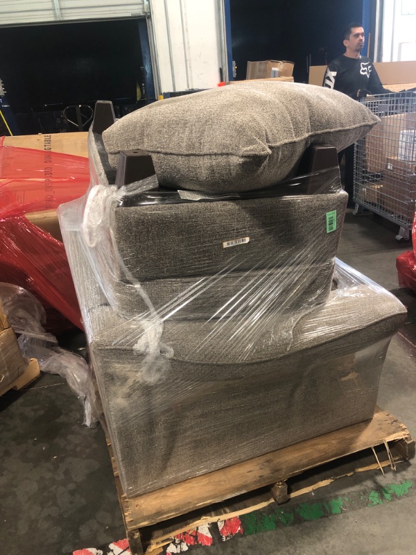 Photo 1 of ****PARTIAL SET***SMALL COUCH, TABLE AND 2 PILLOWS*** Roundhill Furniture Camero Platinum Fabric ((4 Piece) Living Room Set