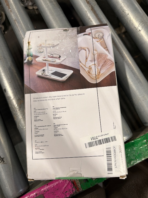 Photo 1 of *Missing Parts*
YAMAZAKI home 4724 3-Tier Accessory Tray-Jewelry Holder & Storage Organizer, One Size, White