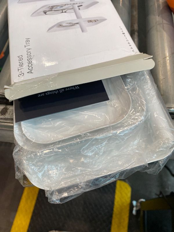 Photo 1 of *Missing Parts*
YAMAZAKI home 4724 3-Tier Accessory Tray-Jewelry Holder & Storage Organizer, One Size, White