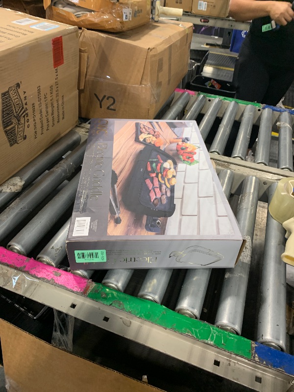 Photo 1 of ***fails to start********COOK WITH COLOR Electric Griddle 1200W, Nonstick Surface for Pancakes, Burgers, Eggs & More, Removable Temperature Control, Slide-Out Drip Tray, 10" x 16" Cooking Area, Black