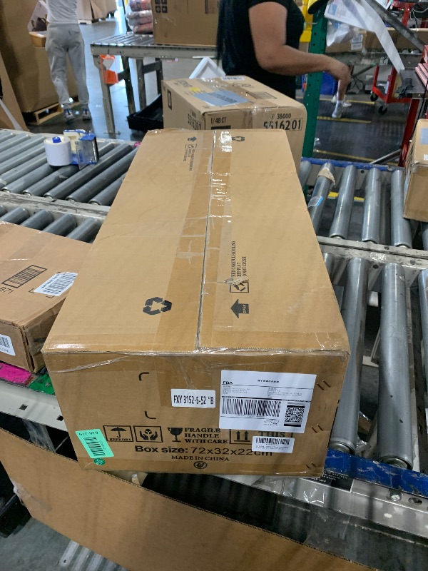 Photo 1 of TXCSLY 52'' Ceiling Fans with Lights, Modern Ceiling Fan with Remote Control, Indoor Outdoor Ceiling Fan for Living Room,Bedroom 5 Blade 3 Color Tempearture (Walnut)