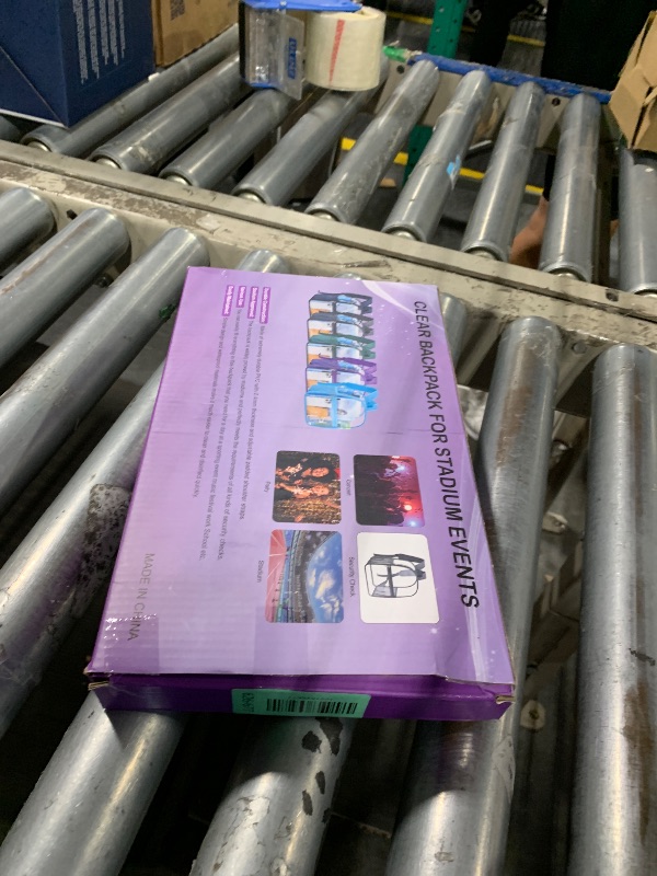 Photo 1 of *****The lock doesn't work.***** Oraben Clear Backpack for Stadium Events Clear Bag Small Stadium Backpack Waterproof 12x6x12 for Women Men Adult Concert Sports