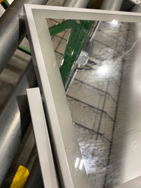 Photo 1 of **MINOR DAMAGE & ITEM DOES NOT WORK!!**
SSTBLEV Vanity Mirror with Lights, 3-Color Dimmable & Adjustable Lighted Makeup Mirror with Smart Touch and 360° Rotation