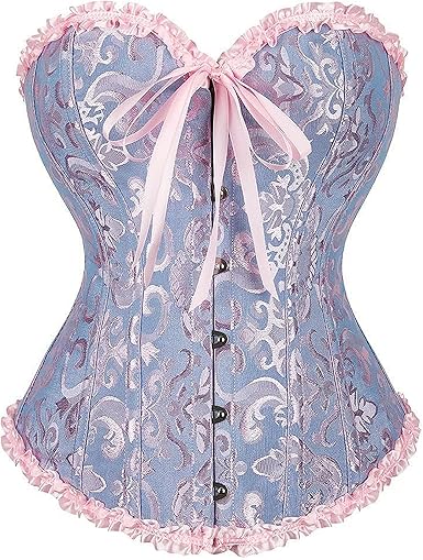 Photo 1 of ***REFERENCE PICTURE*** SZIVYSHI Corset Tops for Women, Bustier Shapewear Lingerie, Lace Waist Push Up Bodysuit