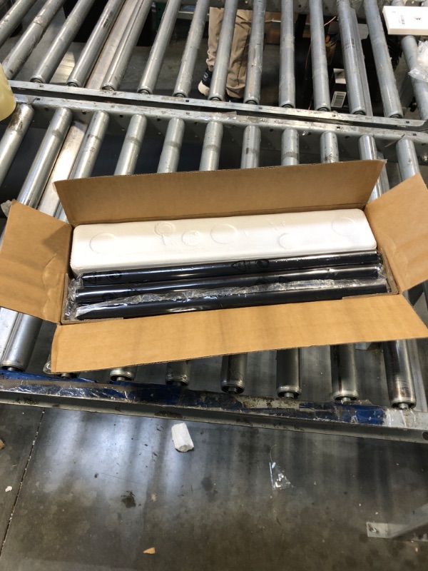 Photo 1 of *MISSING PARTS UNKNOWN*
YaFex Heavy Duty Curtain Rod 32-150 Inch, 1 Inch Adjustable Black Curtain Rods for Windows, Extra Long Window Treatment Rods with Aluminium Finials, Easy Installation