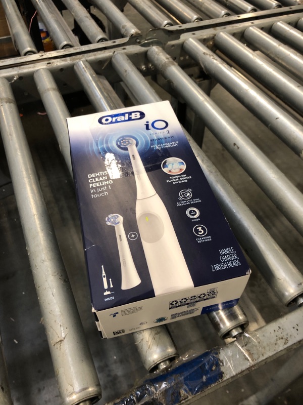 Photo 1 of *Untested*
Oral-B iO Series 2 Rechargeable Electric Powered Toothbrush Starter Kit, Pure White with 2 Brush Heads - Automatic Pressure Sensor to Protect Gums - 3 Modes - 2 Min Timer