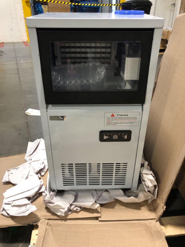 Photo 1 of **********It turns on perfectly.**************** Commercial Ice Maker Machine, 150Lbs/24H with 45Lbs Storage, Fast Ice Making in 8-15Mins, Stainless Steel Under Counter or Freestanding Ice Machine for Home, Party, Office - 2 Water Inlet Modes