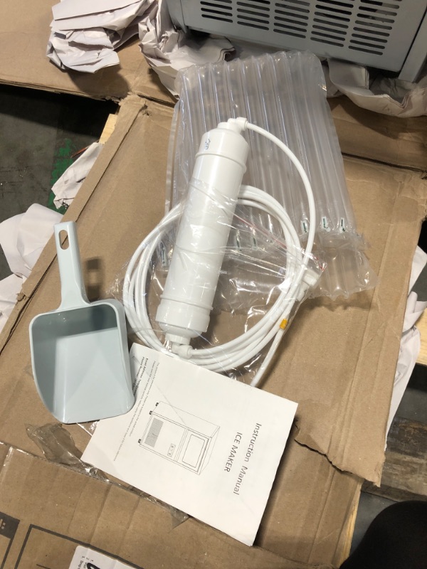 Photo 1 of **********It turns on perfectly.**************** Commercial Ice Maker Machine, 150Lbs/24H with 45Lbs Storage, Fast Ice Making in 8-15Mins, Stainless Steel Under Counter or Freestanding Ice Machine for Home, Party, Office - 2 Water Inlet Modes