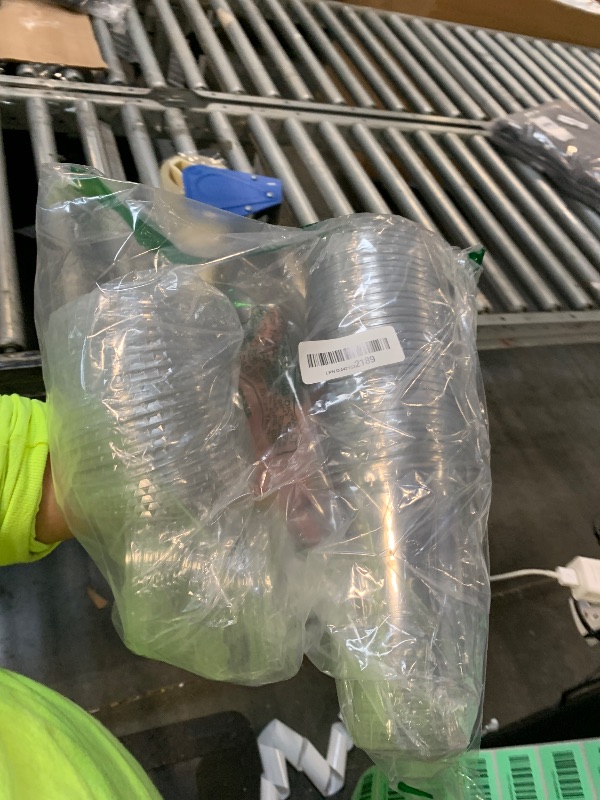 Photo 1 of [60Pack-24oz] Clear Plastic Cups with Strawless Sip-Lids, Crystal PET Disposable Drinking Cups for Iced Coffee, Smoothies, Milkshakes, Cold Drinks, Perfect for Parties, Events, and Beverages