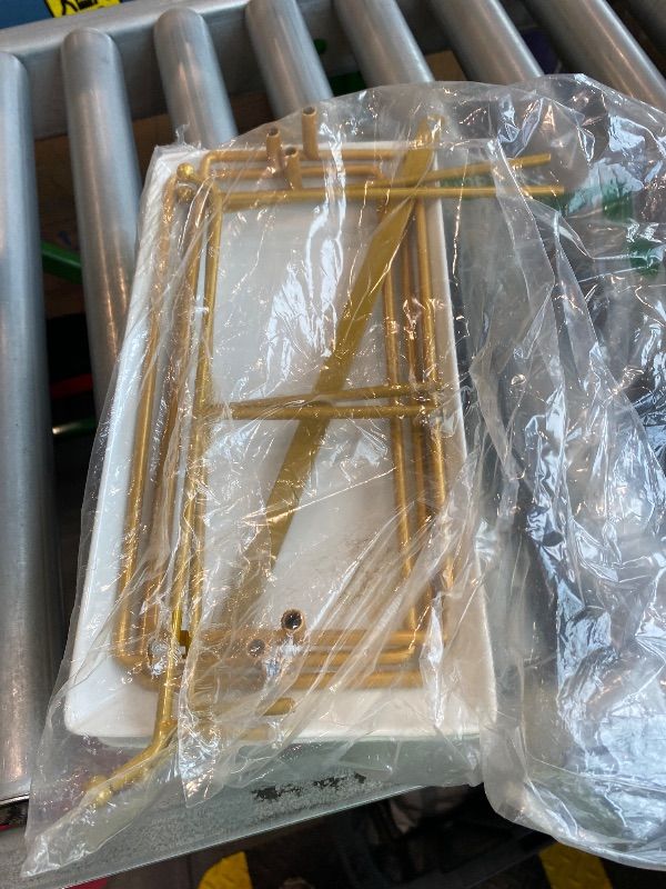 Photo 1 of *USED*
LAUCHUH 3 Tier Serving Stand Porcelain Serving Platter Tier Serving Trays with Collapsible Sturdier Rack, Serving Dishes and Platters for Thanksgiving, Christmas, Entertaining, Gold, 12 Inch