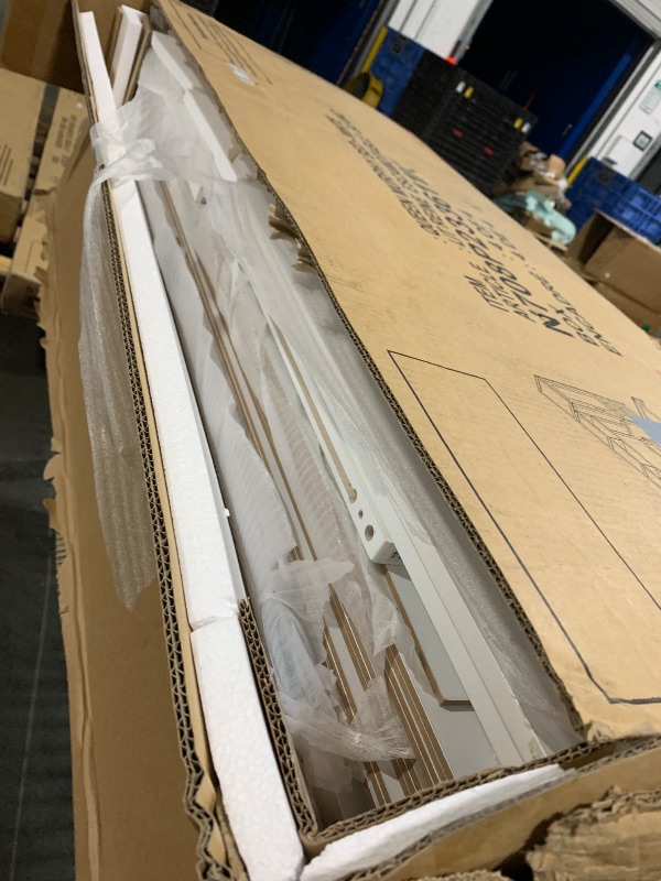 Photo 1 of ***Multiple Boxes*** ***Pick Up With Truck*** Ball & Cast Queen Size Murphy Bed Wall Chest with Closet and Storage Drawers,Wood Hideaway Platform Bedframe can be Folded,Easy Assembly,for Kids Bedroom,Student Dorms,White