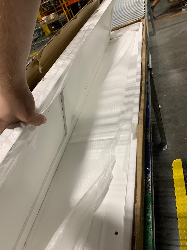 Photo 1 of ***Multiple Boxes*** ***Pick Up With Truck*** Ball & Cast Queen Size Murphy Bed Wall Chest with Closet and Storage Drawers,Wood Hideaway Platform Bedframe can be Folded,Easy Assembly,for Kids Bedroom,Student Dorms,White