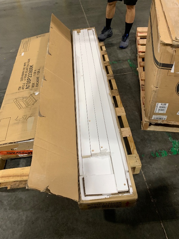 Photo 1 of ***Multiple Boxes*** ***Pick Up With Truck*** Ball & Cast Queen Size Murphy Bed Wall Chest with Closet and Storage Drawers,Wood Hideaway Platform Bedframe can be Folded,Easy Assembly,for Kids Bedroom,Student Dorms,White