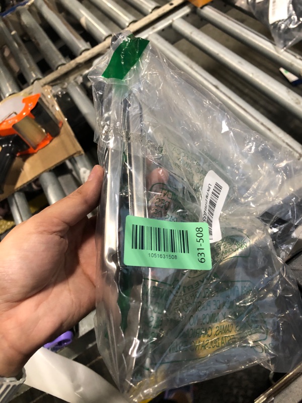 Photo 1 of ***ONLY 1*** 304 Stainless Steel Kitchen Cooking Tongs, 9" and 12" Set of 2 Sturdy Grilling Barbeque Brushed Locking Food Tongs with Ergonomic Grip, Black