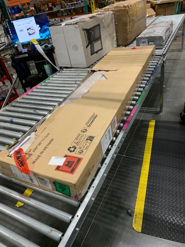 Photo 1 of ***Damaged Packaging*** Novilla King Size Bed Frame with Adjustable Headboard Platform King Bed Frame Linen Fabric Upholstered Headboard, No Box Spring Needed, Noise-Free, Wooden Slats Support, Easy Assembly, Beige