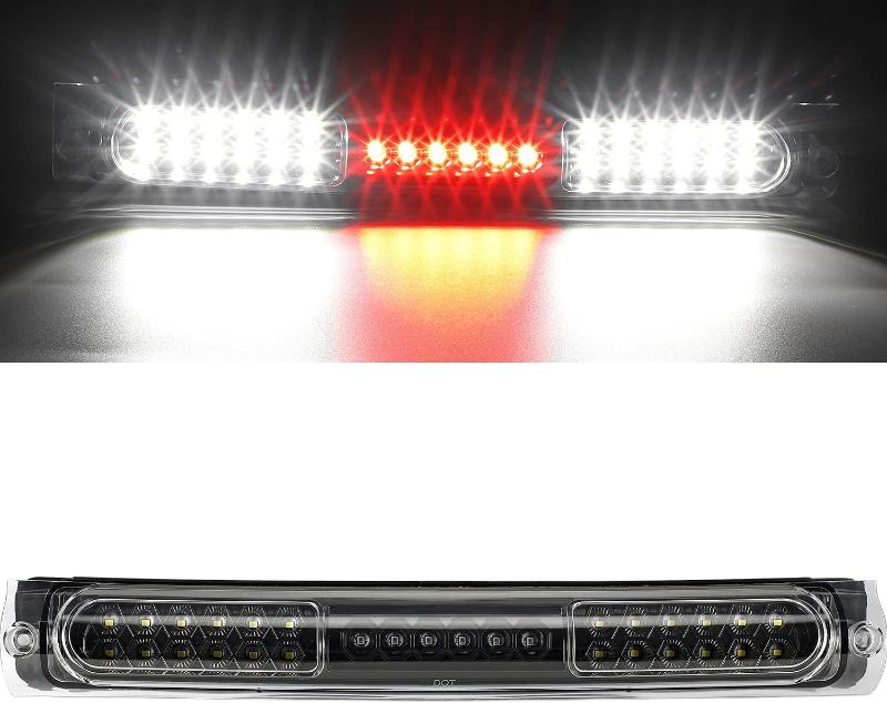 Photo 1 of *** RETAIL PRICE $27.59 *** Partsam Replacement for f150 3rd Brake Light High Mount Stop Light 97-03/2004 F150 Heritage Third Brake Light LED Rear Cab Roof Center Mount Brake Stop Tail Cargo Light Lamp(Black Housing Smoke Lens)