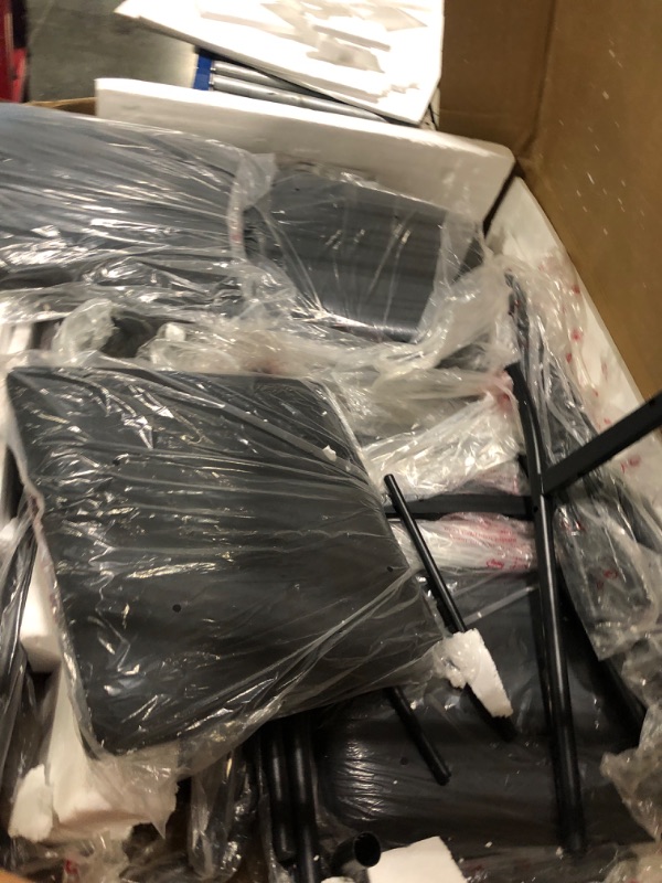 Photo 1 of ** used/ missing parts *** GarveeHome Dining Table for 4, Small Table and Chairs Set of 4, Square Dinette Set for 4, 5 Piece Kitchen & Dining Room Sets for Small Space (Vintage, Table with 4 Upholstered Chairs)