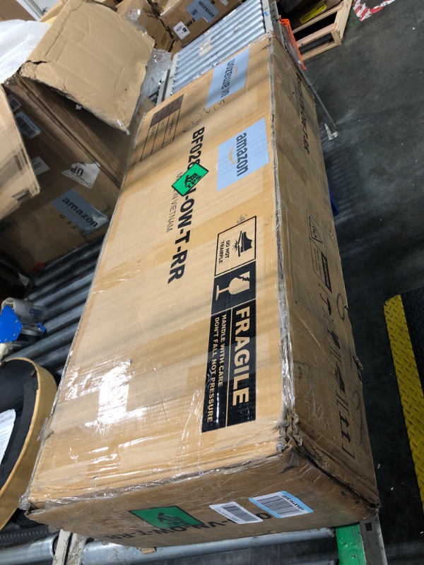 Photo 1 of ** NEW** Rolanstar Twin Bed Frame with Drawer, Storage Headboard with Charging Station and LED Lights, Upholstered Bed with Heavy Duty Wood Slats, No Box Spring Needed, Noise Free, Easy Assembly, Beige