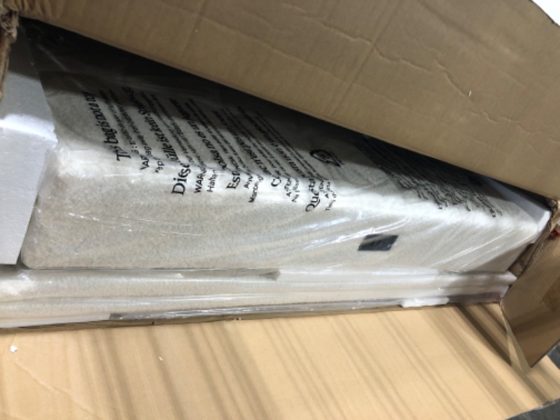 Photo 1 of ** NEW** Rolanstar Twin Bed Frame with Drawer, Storage Headboard with Charging Station and LED Lights, Upholstered Bed with Heavy Duty Wood Slats, No Box Spring Needed, Noise Free, Easy Assembly, Beige