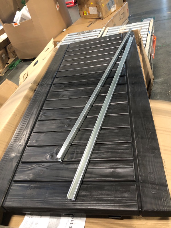 Photo 1 of ** USED*** Keter Westwood 150 Gallon Deck Box Organizer, Doubles as 2-Person Bench Seat, Brown – Large Resin Outdoor Storage and Seating with Lockable Lid for Garden, Pool, and Patio