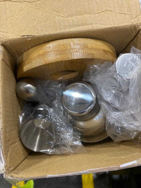 Photo 1 of ***MISSING PIECES*** 
Cocktail Shaker Set Bartender Kit - 11 Pcs Bar Tool Set with Bamboo Stand & All Bar Accessories: Martini Shaker, Strainer,Jigger, Muddler, Mixer Spoon Barware Kit, for Bar, Home Lounge & Party