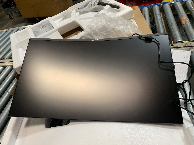 Photo 1 of ** UNTESTED9***** SANSUI 27 Inch Curved 240Hz Gaming Monitor FHD 1080P, 1500R Curve Computer Monitor, 130% sRGB, 4000:1 Contrast, HDR, FreeSync, MPRT 1Ms, Low Blue Light, HDMI DP Ports, Metal Stand, DP Cable Incl.