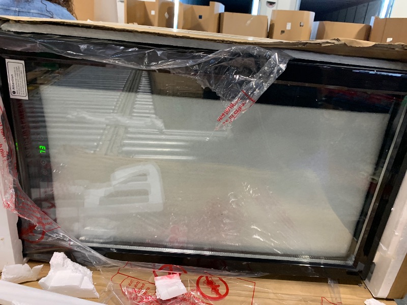 Photo 1 of *** NEW*** EUHOMY Beverage Refrigerator Cooler, 130 Can Mini Fridge with Glass Door for Soda Beer or Wine, Beverage Cooler for Home, Office, Bar with Adjustable Removable Shelves, Black