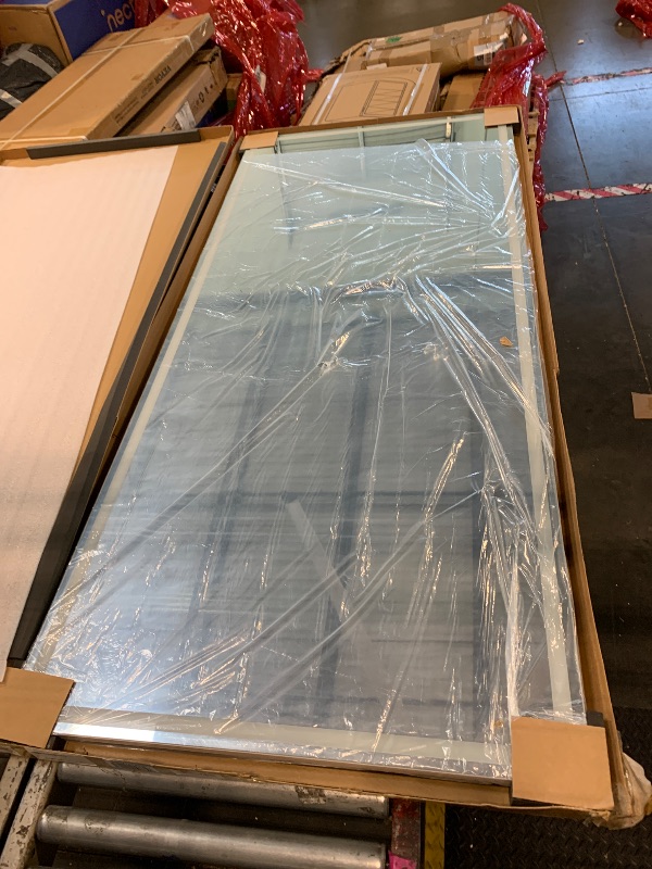 Photo 1 of ** NEW** LED Full Length Mirror, 76" x 34" Oversized LED Mirror Full Length Lighted Floor Standing,Hanging Mirror Floor Mirror with Lighted Stand Free Standing Floor Mirror for Bedroom,Livingroom,Rect Style