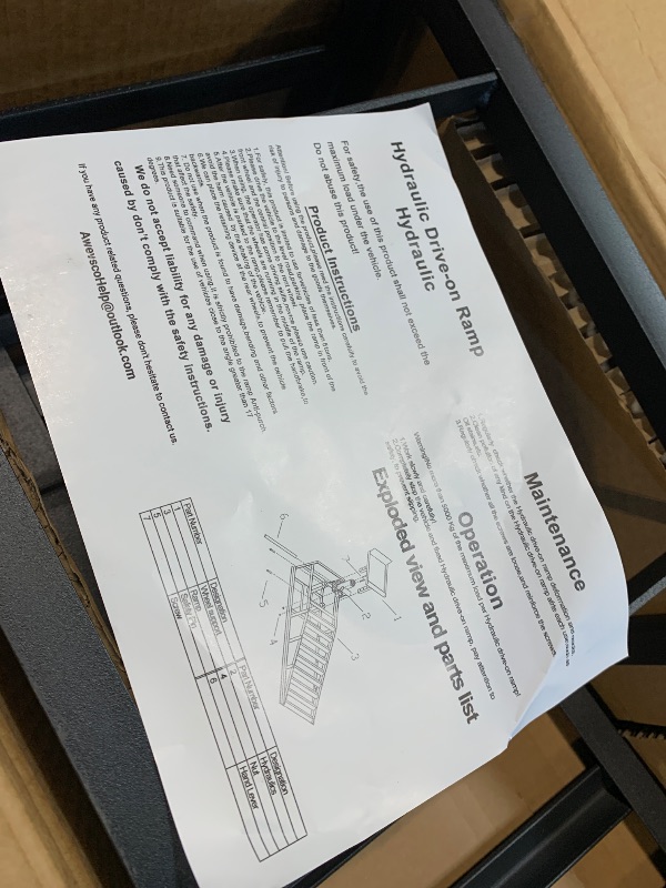 Photo 1 of ** NEW** Rovibek 2 Pack Hydraulic Car Ramps 5t 11000lbs, Car Lift Service Ramps, Heavy Duty Steel Cars Lift Ramp Height 11.6"-16.5", Auto Ramp for Changing Oil for Maintenance, Black